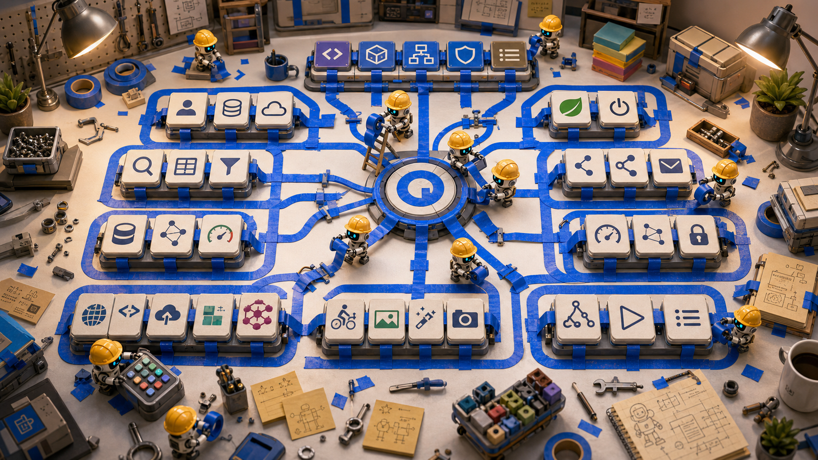 Bluetape4k backend ecosystem shown as connected Kotlin/JVM building blocks